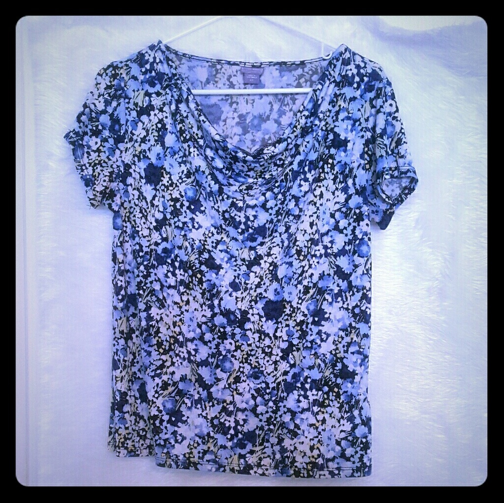 Laura scott flower print blouse
